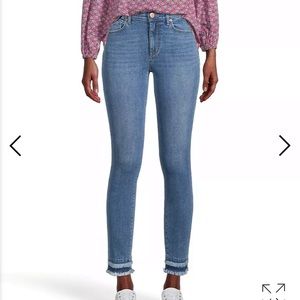 LOFT Double Frayed Skinny Ankle Jeans- Size 28/6